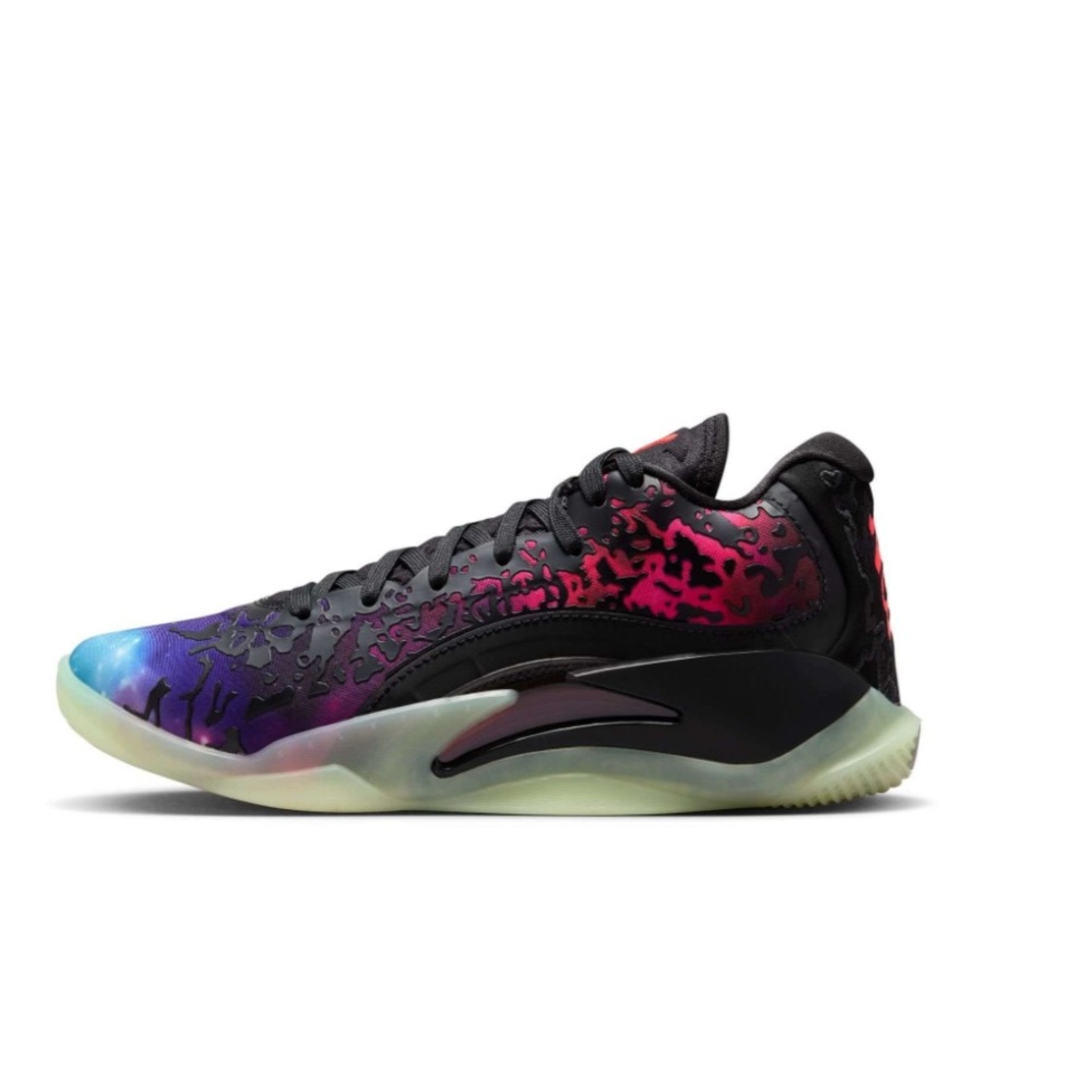 Kids Black & Purple Gradient Athletic Shoes